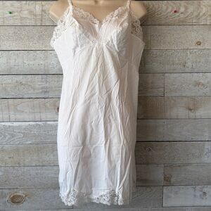 Vintage Lace Trim Slip Dress